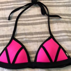 VS hot pink triangle shaped top